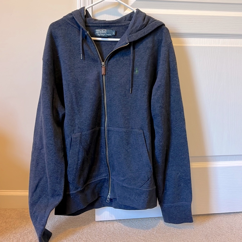 Men’s L Polo Ralph Lauren full zip hooded sweatshirt